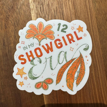 In My Showgirl Era Taylor Swift Sticker